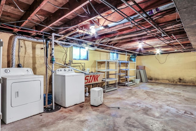 26435 N US Highway 45, Mundelein, IL 60060 - basement featuring washer and clothes dryer