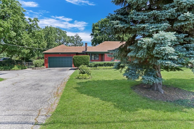 26435 N US Highway 45, Mundelein, IL 60060 - view of front of house featuring driveway, a garage, and a front yard
