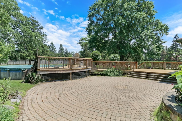 26435 N US Highway 45, Mundelein, IL 60060 - view of patio featuring a deck and view of scattered trees