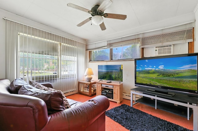 16632 Emerald Ave, Harvey, IL 60426 - living area with ceiling fan