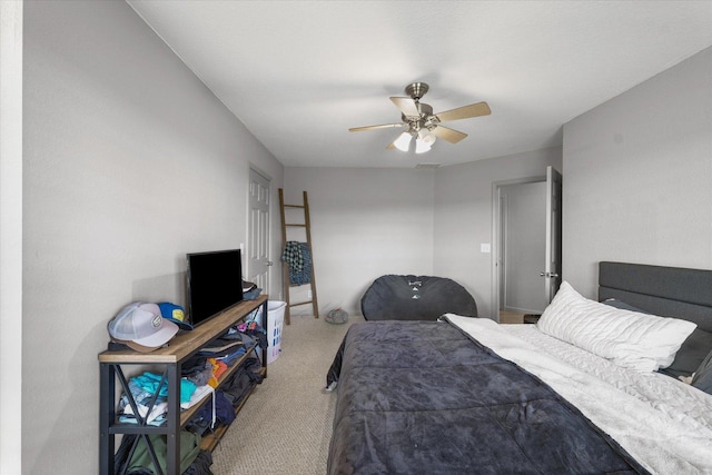 21 County Road 1200 N, Neoga, IL 62447 - carpeted bedroom featuring a ceiling fan