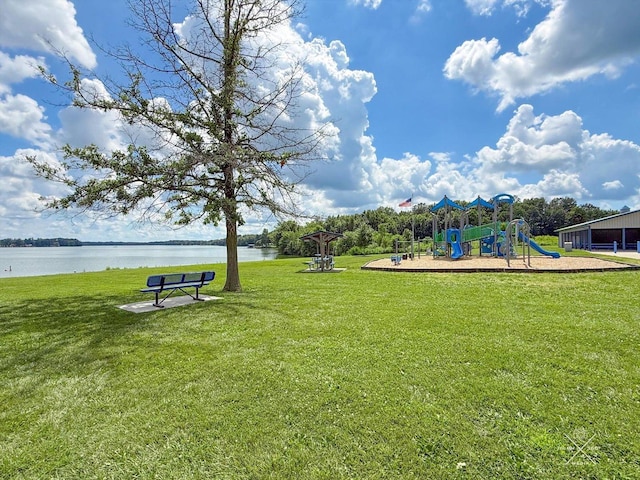 21 County Road 1200 N, Neoga, IL 62447 - communal playground with a lawn and a water view