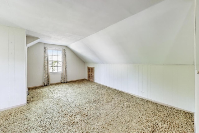 210 N Russel St, Mount Prospect, IL 60056 - additional living space with carpet and vaulted ceiling
