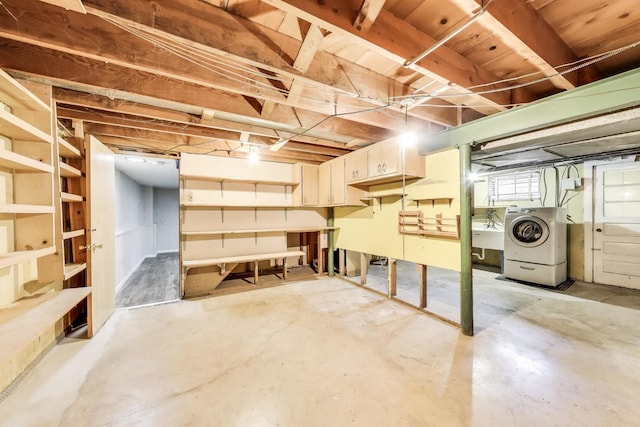 210 N Russel St, Mount Prospect, IL 60056 - basement with washer / clothes dryer