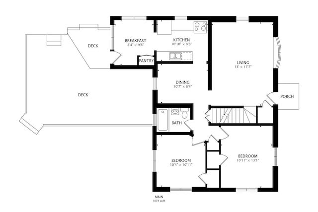 210 N Russel St, Mount Prospect, IL 60056 - view of floor plan / room layout