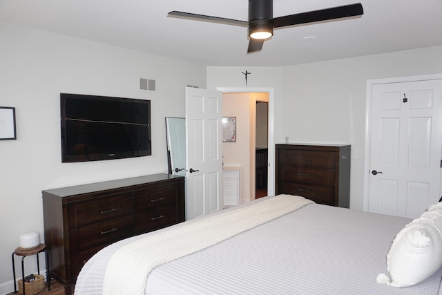 4452 N Newland Ave, Harwood Heights, IL 60706 - bedroom featuring ceiling fan