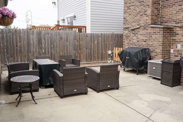 4452 N Newland Ave, Harwood Heights, IL 60706 - view of patio featuring grilling area