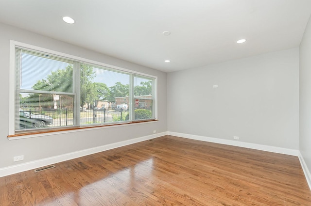 1203 W 110th St, Chicago, IL 60643 - spare room featuring wood finished floors and recessed lighting