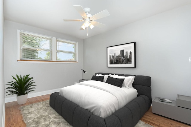 1203 W 110th St, Chicago, IL 60643 - bedroom with wood finished floors and ceiling fan