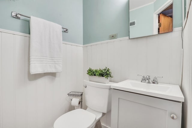137 School St, Grayslake, IL 60030 - bathroom with vanity and wainscoting