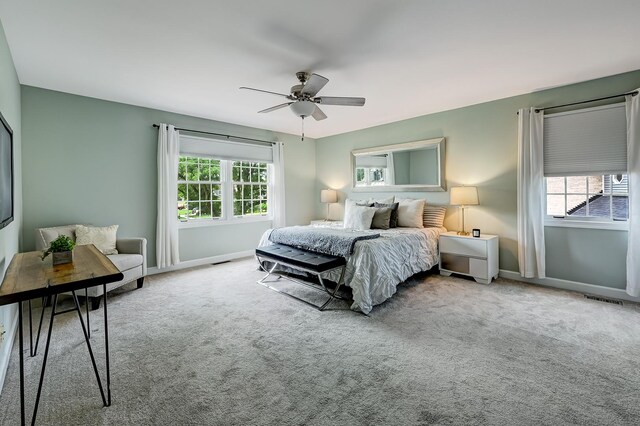 1501 Pine View Ct, Darien, IL 60561 - carpeted bedroom with baseboards and ceiling fan