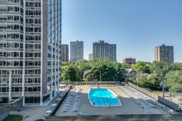4250 N Marine Dr Unit 1912, Chicago, IL 60613 - community pool featuring a view of city