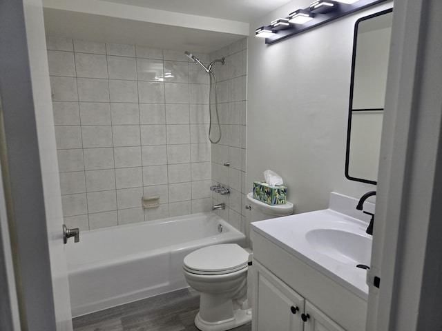 220 S Roselle Rd Unit 308, Schaumburg, IL 60193 - bathroom with shower / bath combination, wood finished floors, and vanity
