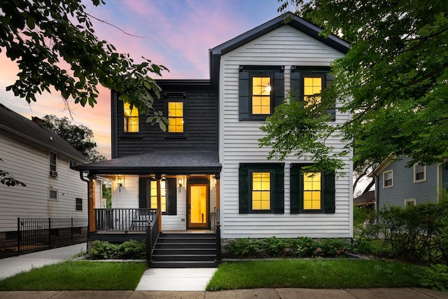 223 Center St, Naperville, IL 60540 - view of front of property featuring a porch