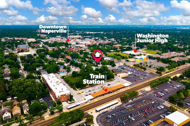 223 Center St, Naperville, IL 60540 - drone / aerial view