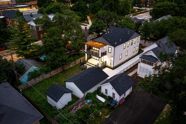 223 Center St, Naperville, IL 60540 - aerial perspective of suburban area