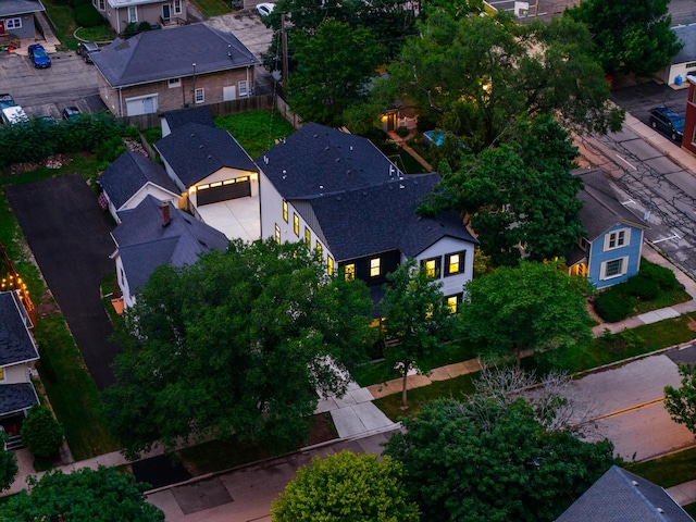 223 Center St, Naperville, IL 60540 - aerial perspective of suburban area