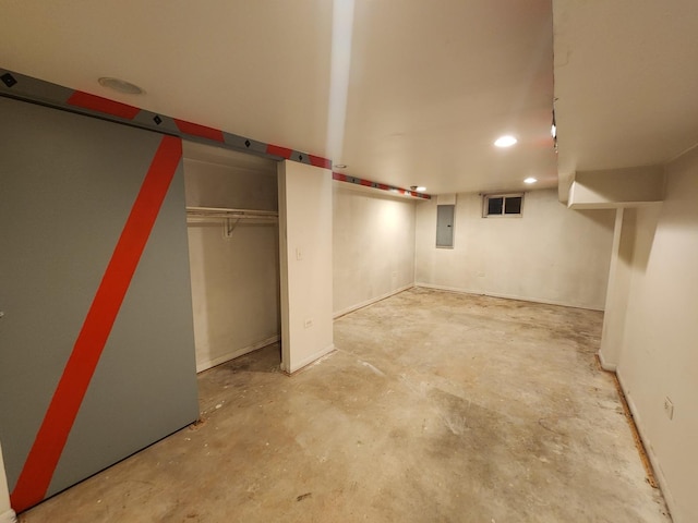 9201 S Kedzie Ave Unit 3, Evergreen Park, IL 60805 - finished basement with electric panel and recessed lighting