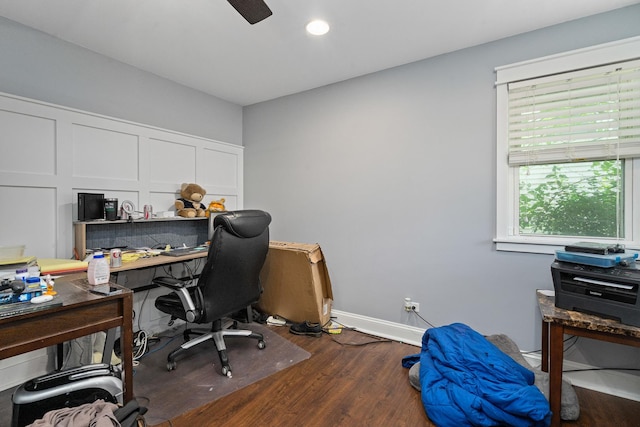 16000 Long Ave, Oak Forest, IL 60452 - office space featuring dark wood finished floors and recessed lighting