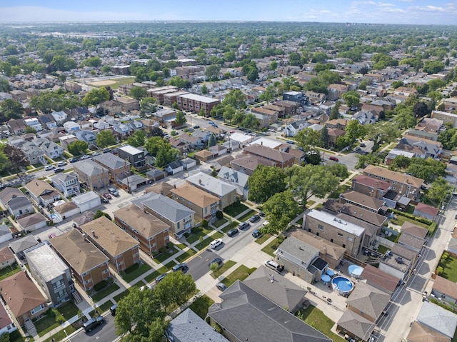 2730 N 74th Ct Unit Gw, Elmwood Park, IL 60707 - aerial view of property and surrounding area featuring nearby suburban area