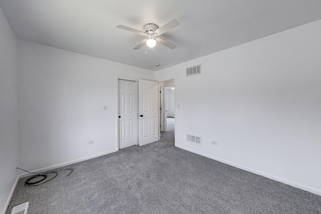 25651 S Middle Point Ave, Monee, IL 60449 - unfurnished bedroom with carpet flooring, a ceiling fan, and a closet
