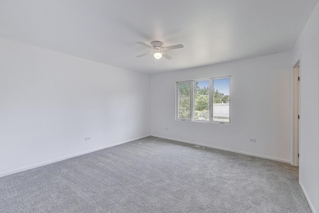 25651 S Middle Point Ave, Monee, IL 60449 - carpeted empty room featuring a ceiling fan and baseboards