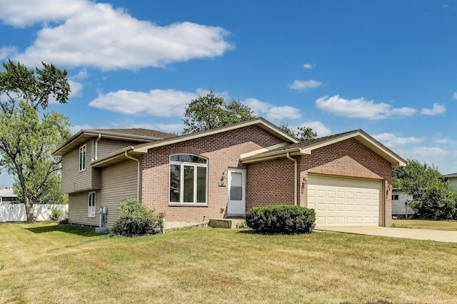 25651 S Middle Point Ave, Monee, IL 60449 - single story home featuring a garage, concrete driveway, and brick siding