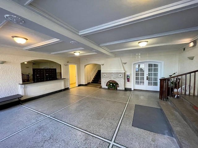 1127 W Farwell Ave Unit 106, Chicago, IL 60626 - garage with french doors