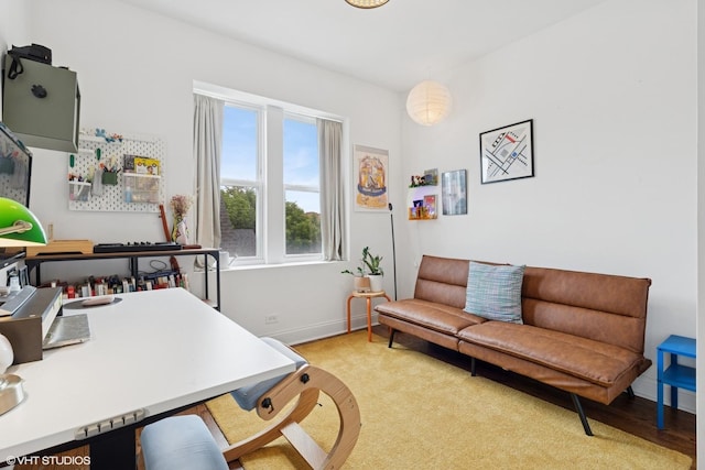 3555 W Lyndale St Unit 3B, Chicago, IL 60647 - office area featuring baseboards
