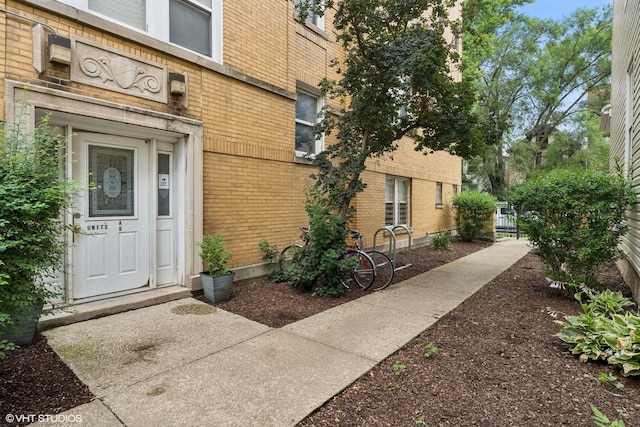 3555 W Lyndale St Unit 3B, Chicago, IL 60647 - doorway to property with brick siding