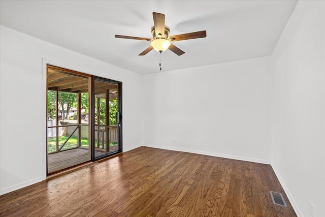 115 S Hale St, Palatine, IL 60067 - empty room featuring wood finished floors and ceiling fan