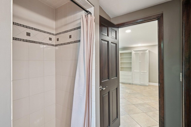 129 Kainer Ave, Barrington, IL 60010 - full bathroom with tiled shower and tile patterned flooring