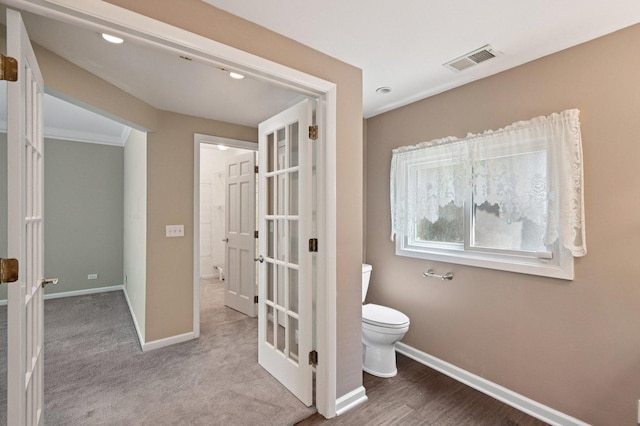 129 Kainer Ave, Barrington, IL 60010 - bathroom featuring toilet and french doors
