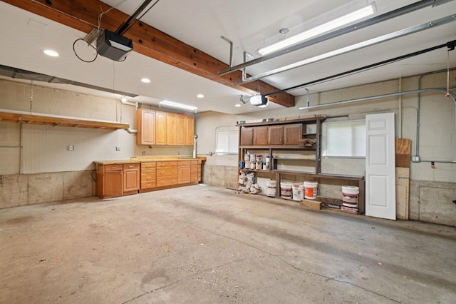 129 Kainer Ave, Barrington, IL 60010 - garage with a garage door opener and recessed lighting