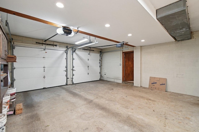 129 Kainer Ave, Barrington, IL 60010 - garage with a garage door opener and recessed lighting
