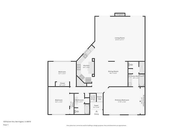 129 Kainer Ave, Barrington, IL 60010 - view of home floor plan