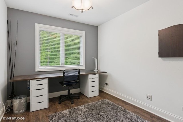 41W590 Bowgren Dr, Campton Hills, IL 60119 - office featuring dark wood finished floors