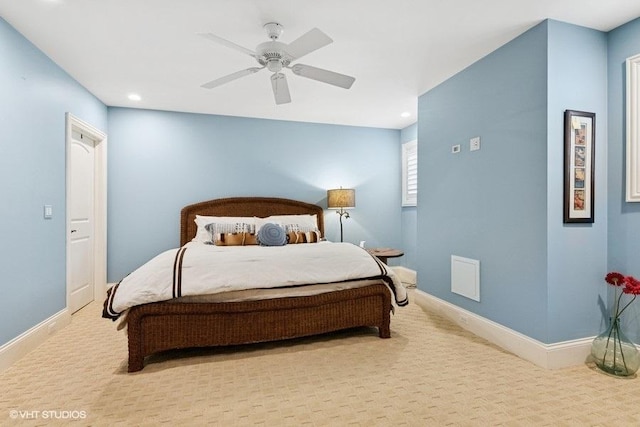41W590 Bowgren Dr, Campton Hills, IL 60119 - carpeted bedroom featuring recessed lighting and a ceiling fan