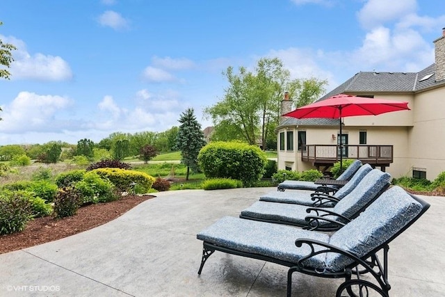 41W590 Bowgren Dr, Campton Hills, IL 60119 - view of patio / terrace featuring a wooden deck