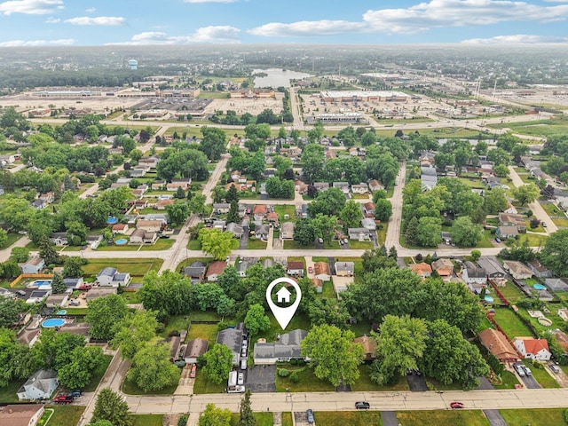 602 Daisy Ln, Round Lake Beach, IL 60073 - aerial view of property and surrounding area featuring nearby suburban area