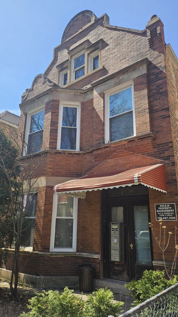 2536 S Avers Ave, Chicago, IL 60623 - view of front of house with brick siding