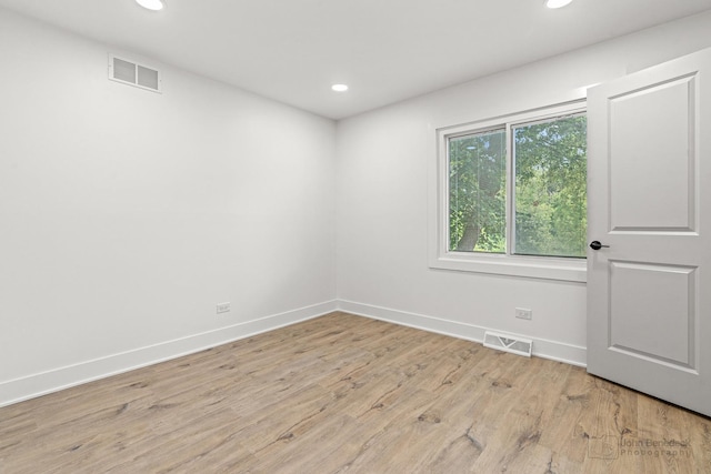 154 Newton Ave, Glen Ellyn, IL 60137 - empty room featuring recessed lighting and light wood-style flooring