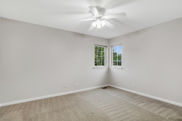 6406 Cunningham Ct, Gurnee, IL 60031 - spare room with carpet and ceiling fan