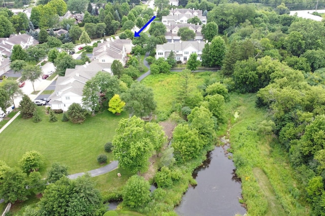 6406 Cunningham Ct, Gurnee, IL 60031 - aerial perspective of suburban area featuring a nearby body of water