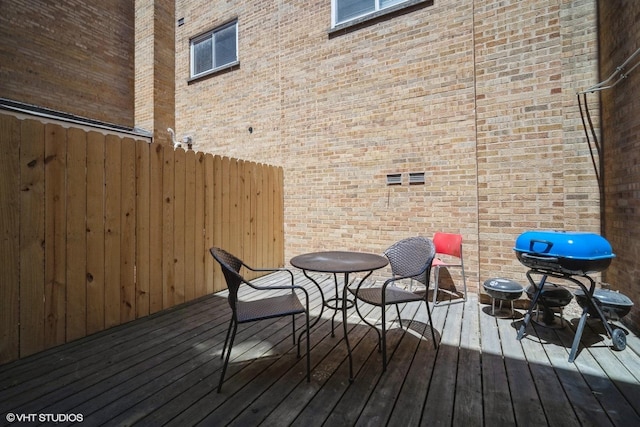 1508 W Pratt Blvd Unit 2C, Chicago, IL 60626 - deck featuring area for grilling
