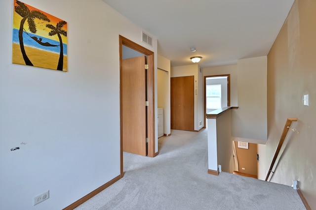 2224 Flagstone Ln Unit 2224, Carpentersville, IL 60110 - hallway with an upstairs landing and light colored carpet