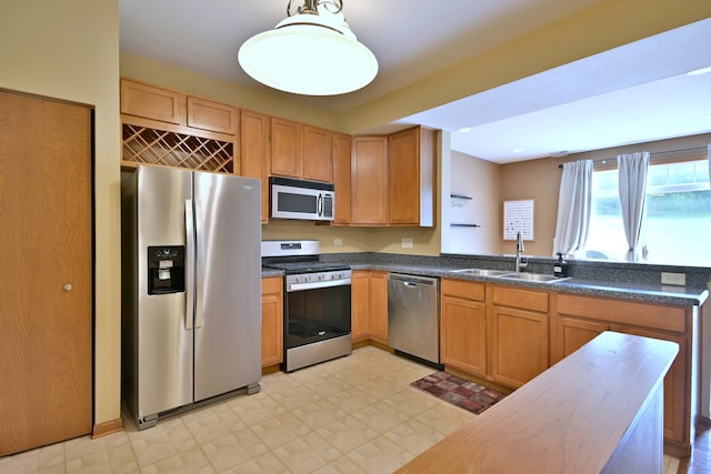 2224 Flagstone Ln Unit 2224, Carpentersville, IL 60110 - kitchen with appliances with stainless steel finishes, dark countertops, and light floors
