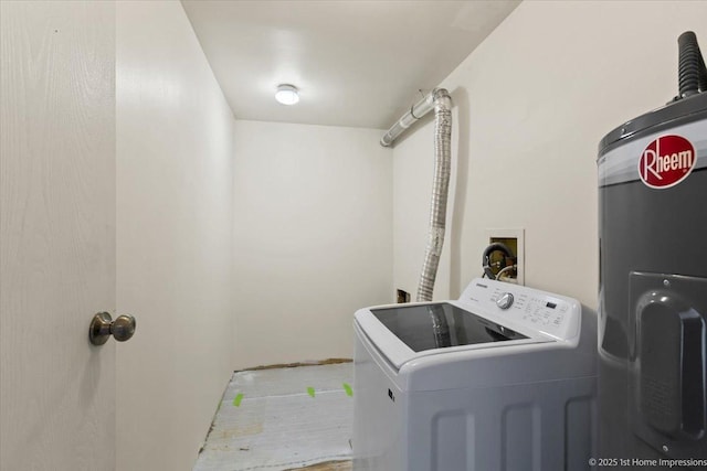 7526 S Cork Ave Unit 7526, Justice, IL 60458 - washroom featuring hookup for a washing machine and water heater
