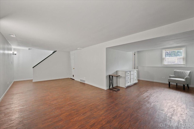740 Lexington Ave, Saint Charles, IL 60174 - below grade area with wood finished floors and stairs