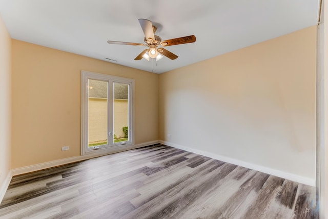 5721 Circle Dr Unit 202, Oak Lawn, IL 60453 - empty room featuring wood finished floors and a ceiling fan